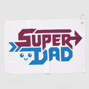 Super Papa Gamer Cadeau – Retro Leuk Golfhanddoek