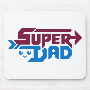 Super Papa Gamer Cadeau – Retro Muismat