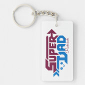 Super Papa Gamer Cadeau – Retro Sleutelhanger (Voorkant)