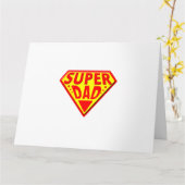 Super papa - Gefeliciteerd Vaderdag Kaart (Gele Bloem)