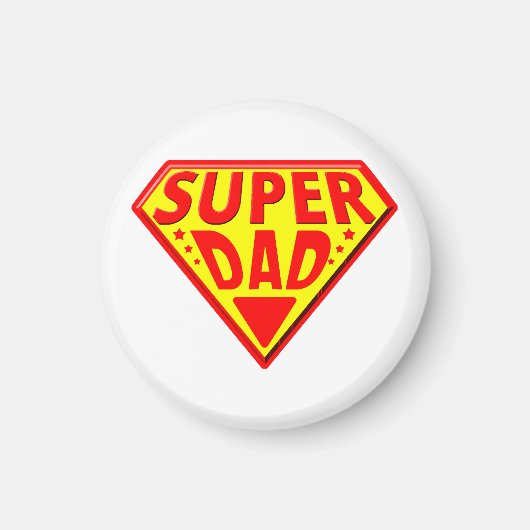 Super papa - Gefeliciteerd Vaderdag Magneet (Voorkant)