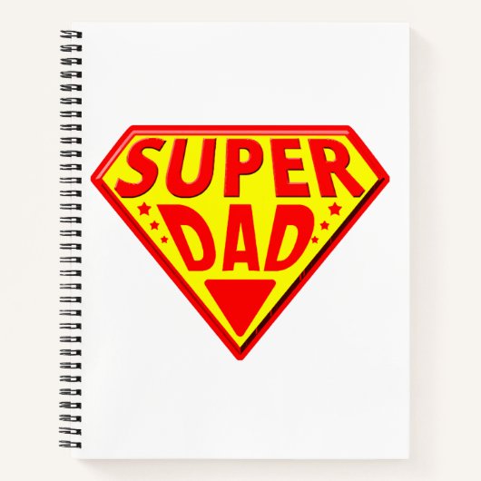 Super papa - Gefeliciteerd Vaderdag Notitieboek (Voorkant)