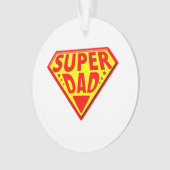 Super papa - Gefeliciteerd Vaderdag Ornament (voorkant)