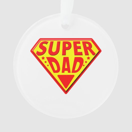 Super papa - Gefeliciteerd Vaderdag Ornament (voorkant)