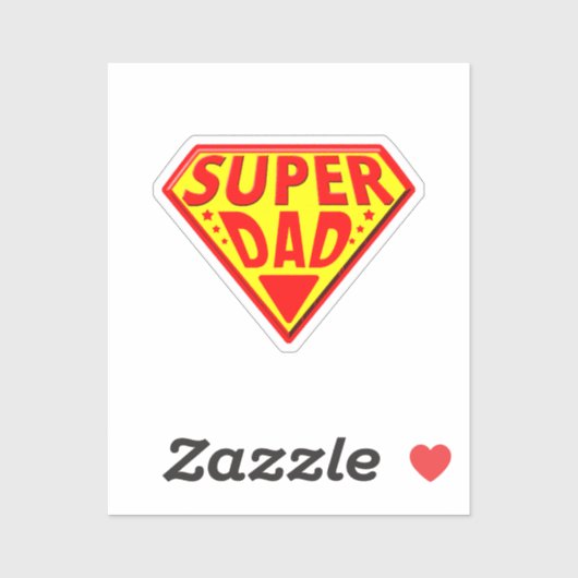 Super papa - Gefeliciteerd Vaderdag Sticker (Vel)