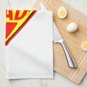 Super papa - Gefeliciteerd Vaderdag Theedoek (Quarter Fold)