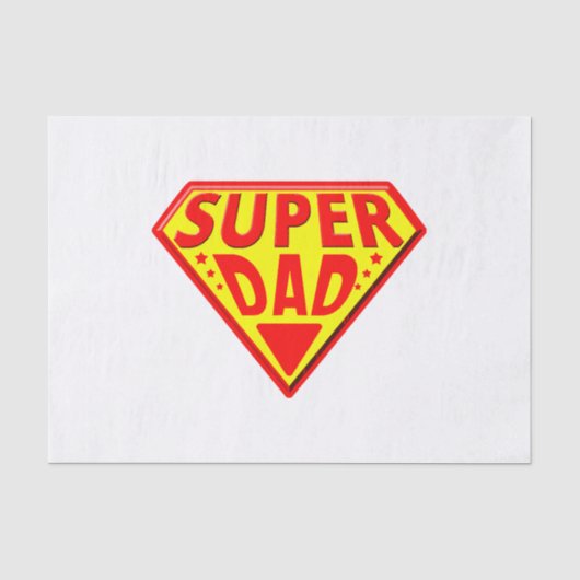 Super papa - Gefeliciteerd Vaderdag Tissuepapier (Voorkant)