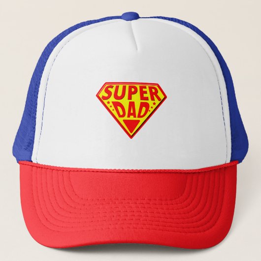 Super papa - Gefeliciteerd Vaderdag Trucker Pet (Voorkant)