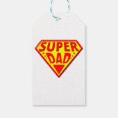 Super papa - Gelukkige Vaderdag Cadeaulabel (Achterkant)