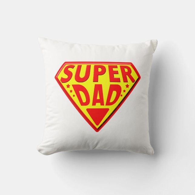Super papa - Gelukkige Vaderdag Kussen (Voorkant)