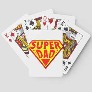 Super papa - Gelukkige Vaderdag Pokerkaarten