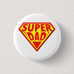 Super papa - Gelukkige Vaderdag Ronde Button 3,2 Cm