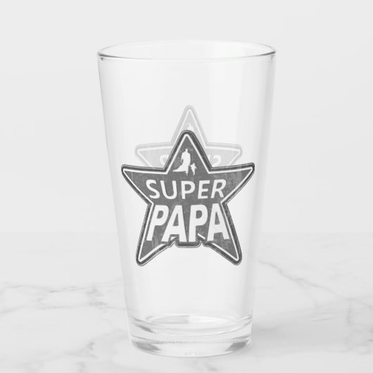 Super Papa Gray Glas (Achterkant)