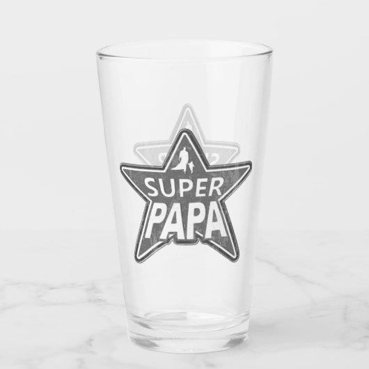 Super Papa Gray Glas (Voorkant)