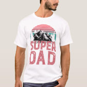 Super papa het Man de mythe de legendarische cadea T-shirt (Voorkant)