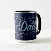 Super Papa Koffie Held Knipper Mok (Voorkant rechts)