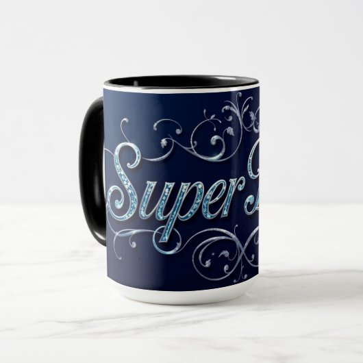 Super Papa Koffie Held Knipper Mok (Voorkant links)