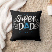 Super Papa Kussen V2 – Knuffel Geschenk Voor Vader (Deken)