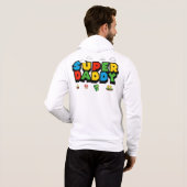 SUPER PAPA MARIO STIJL HOODIE (Achterkant volledig)