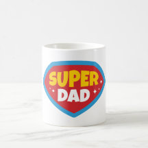Super Papa Retro Superhelden Badge