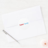Super papa ronde sticker (Envelop)