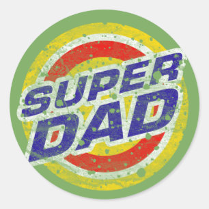 Super Papa Ronde Sticker