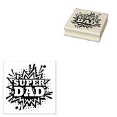 Super Papa Rubberstempel (Gestempeld)