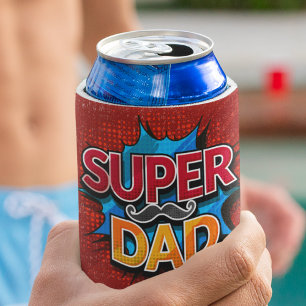Super papa snor moderne grunge blikjeskoeler