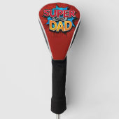 Super papa snor moderne grunge golfheadcover (Voorkant)