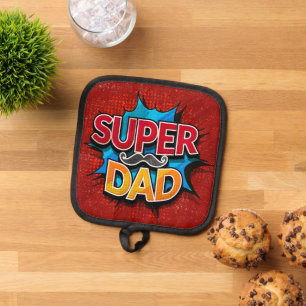 Super papa snor moderne grunge pannenlap