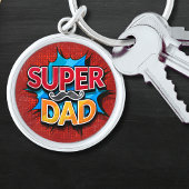 Super papa snor moderne grunge sleutelhanger