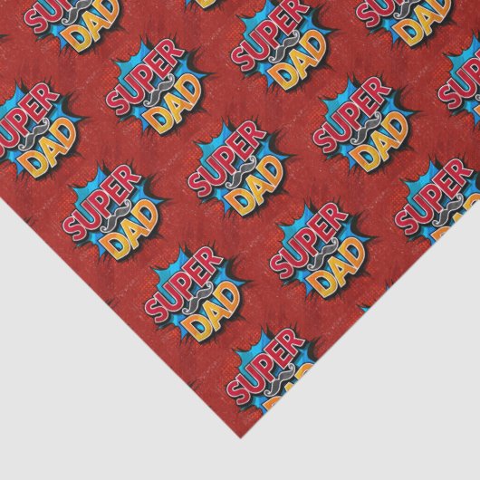 Super papa snor moderne grunge tissuepapier (Detail)