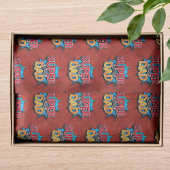 Super papa snor moderne grunge tissuepapier