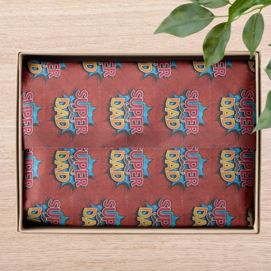 Super papa snor moderne grunge tissuepapier