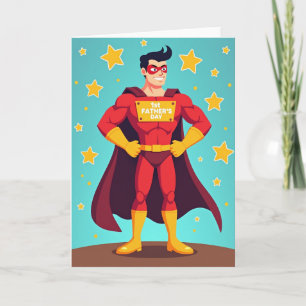 Super Papa Stripboek Stijl Kaart
