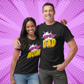 Super papa stripboek verjaardagsfeestje t-shirt