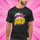 Super papa stripboek verjaardagsfeestje t-shirt