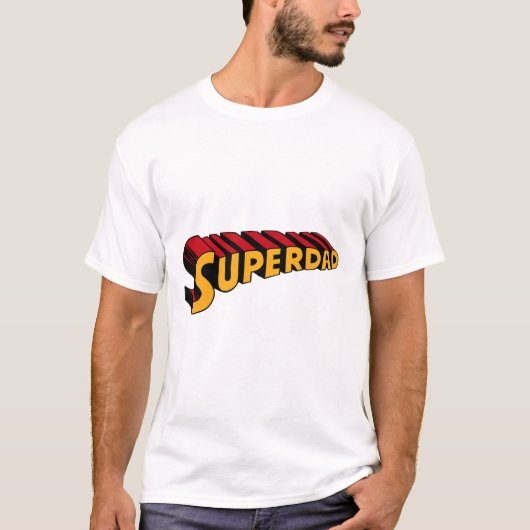 Super Papa Superdad Grappige Superheld Papa T-shirt (Voorkant)