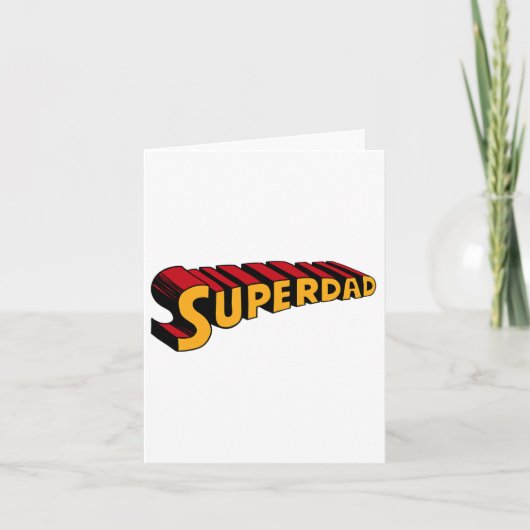 Super Papa Superdad Grappige Superheld Vader Kaart (Voorkant)