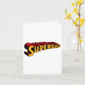 Super Papa Superdad Grappige Superheld Vader Kaart (Gele Bloem)