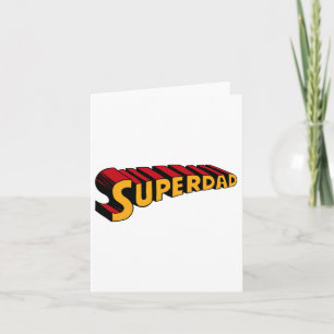 Super Papa Superdad Grappige Superheld Vader Kaart
