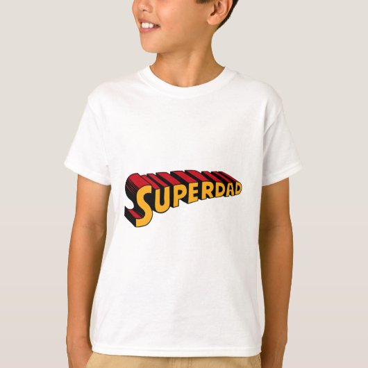 Super Papa Superdad Grappige Superheld Vader  T-shirt (Voorkant)