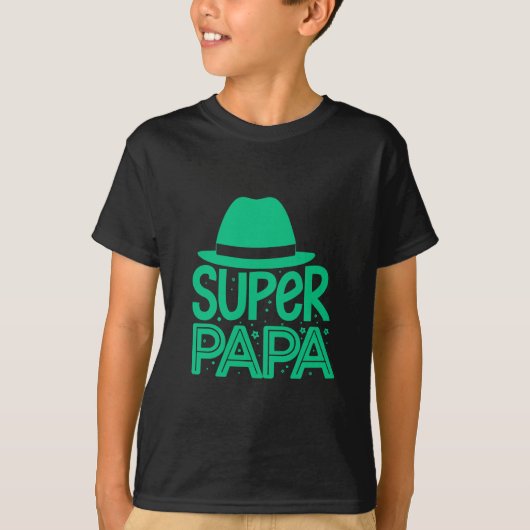 Super papa, superheld papa t-shirt (Voorkant)