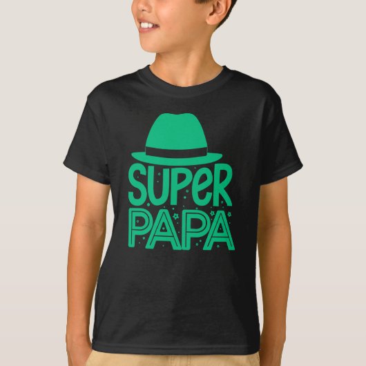 Super papa, superheld papa t-shirt (Voorkant)