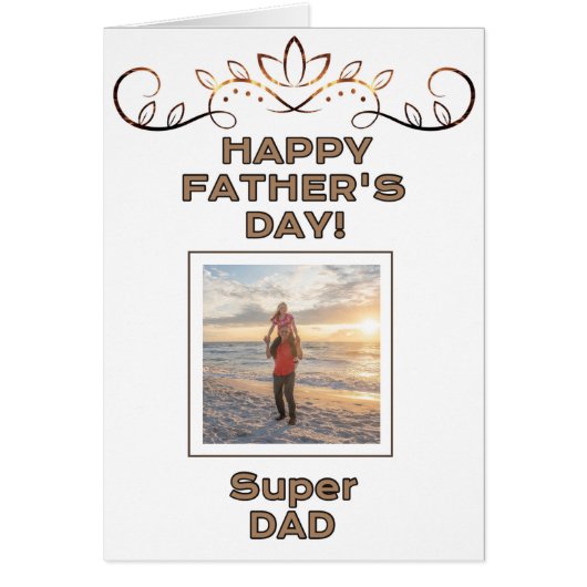 Super papa Vaderdag foto gepersonaliseerd (Voorkant)