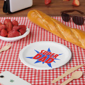 Super Papa Vaderdag Party Papier Borden Papieren Bordje