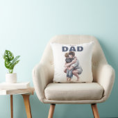 Super Papa Watercolor Design Kussen (Stoel)