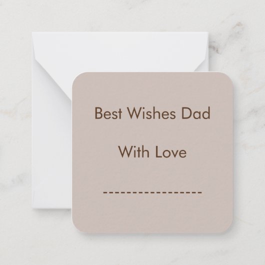 Super Papa Wenkbrauw Geruite Notitiekaart Notitiekaartje (Achterkant)