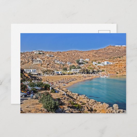 Super Paradise Beach Briefkaart (Voorkant / Achterkant)