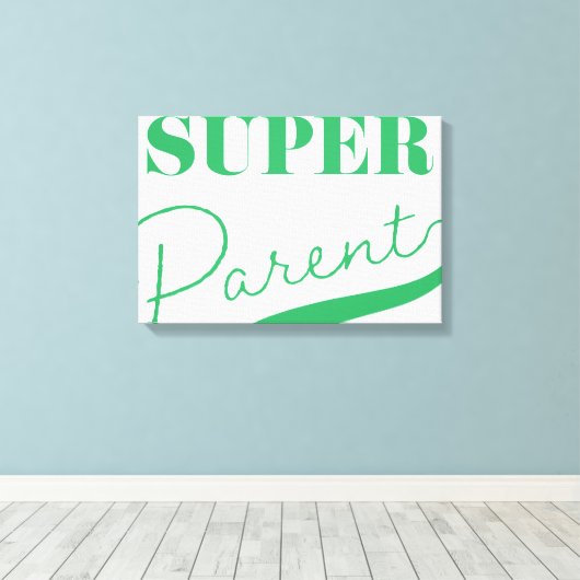 Super Parent Canvas Afdruk (Insitu (Houten vloer))